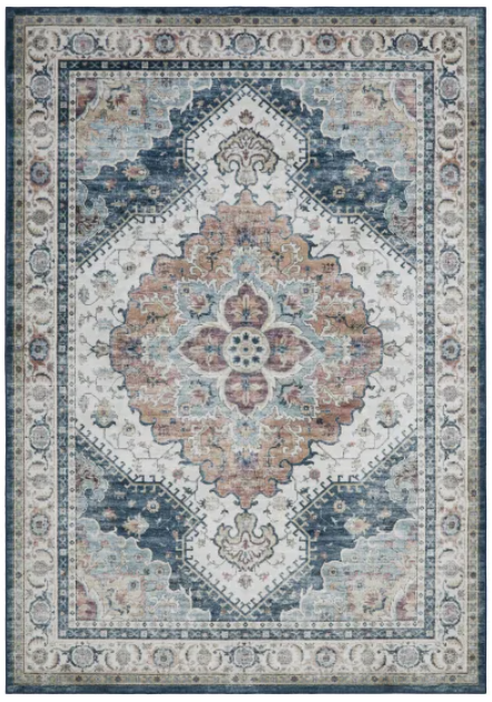 Wyatt & Ash Washable Indoor Area Rug, Geraldine