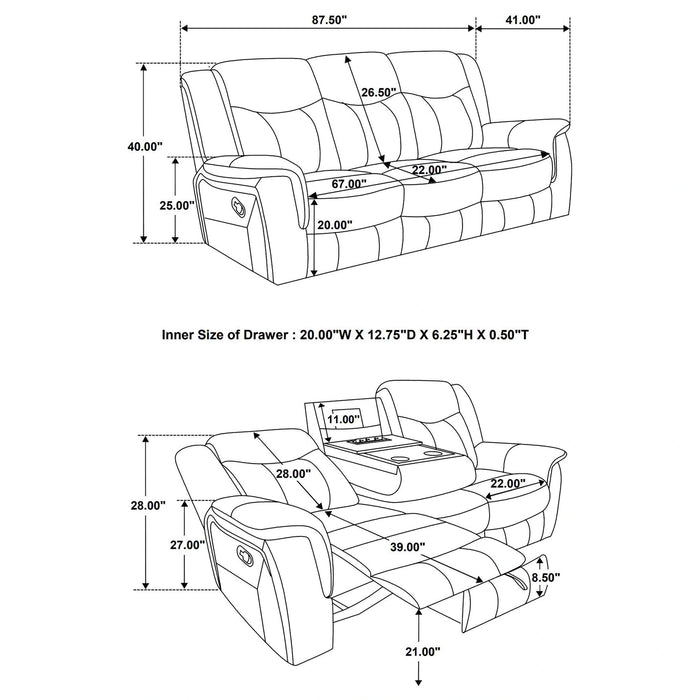 Conrad Reclining Sofa Set