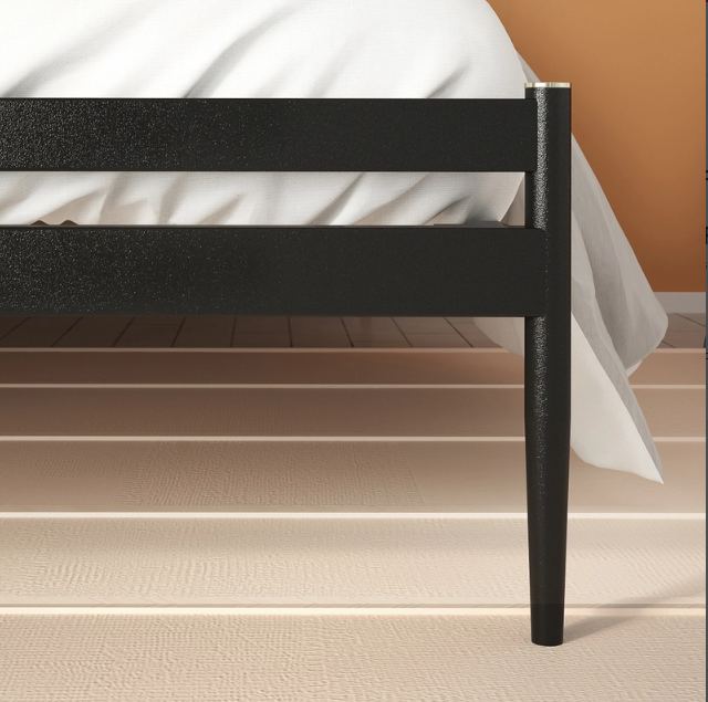 Clarissa Upholstered & Metal Platform Bed -Queen