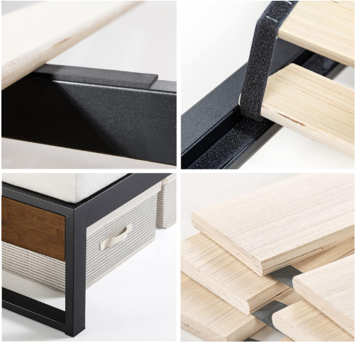 Zinus Suzanne Platform Bed, Chestnut Brown 14 inch Queen