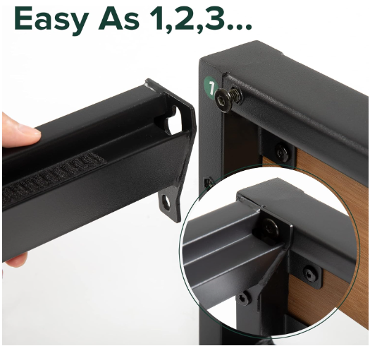 Zinus Suzanne Platform Bed, Chestnut Brown 14 inch Queen