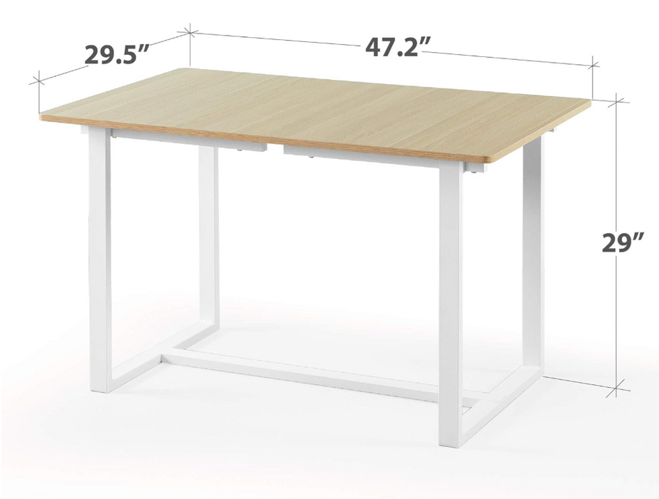 Zinus Alto Rectangular Dining, Office Desk, Computer Table, Farmhouse Desk