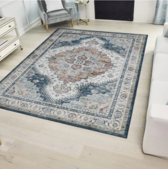 Wyatt & Ash Washable Indoor Area Rug, Geraldine