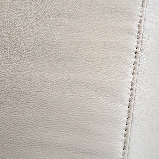 Bienne Loveseat Manual Recliner White & Black