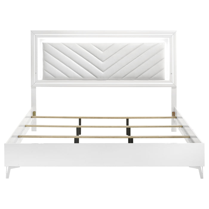 Cassia Panel Bed with LED Lighting