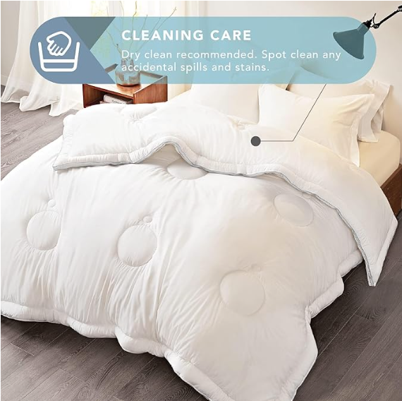 Codi All-Season Comforter–Fluffy, Silky Soft White Down Alternative Comforter Twin/Twin XL
