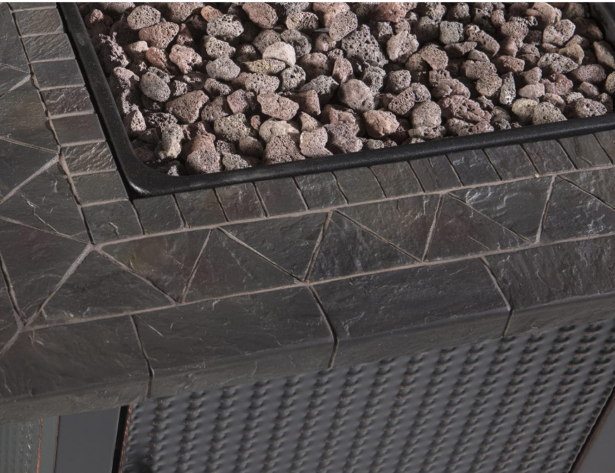 Endless Summer 30 Gas Outdoor Fire Pit Table with Resin Mantel