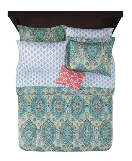 Mainstays Monique Paisley Coordinated Bedding Set Bed TWIN/TXL