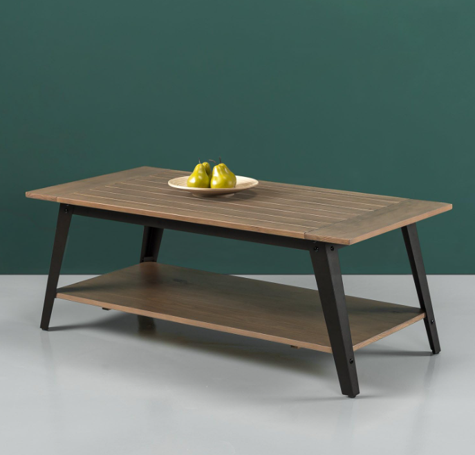 ZINUS Woodrow Wood and Metal Coffee Table