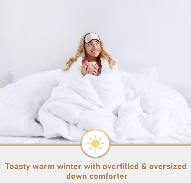 TRUE NORTH Down Blend Comforter  CAL KING