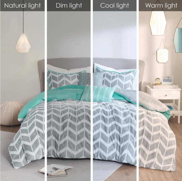 Intelligent Design Nadia Aqua Twin/ Twin XL Comforter Set
