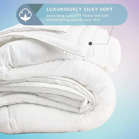 Codi All-Season Comforter–Fluffy, Silky Soft White Down Alternative Comforter Cal King
