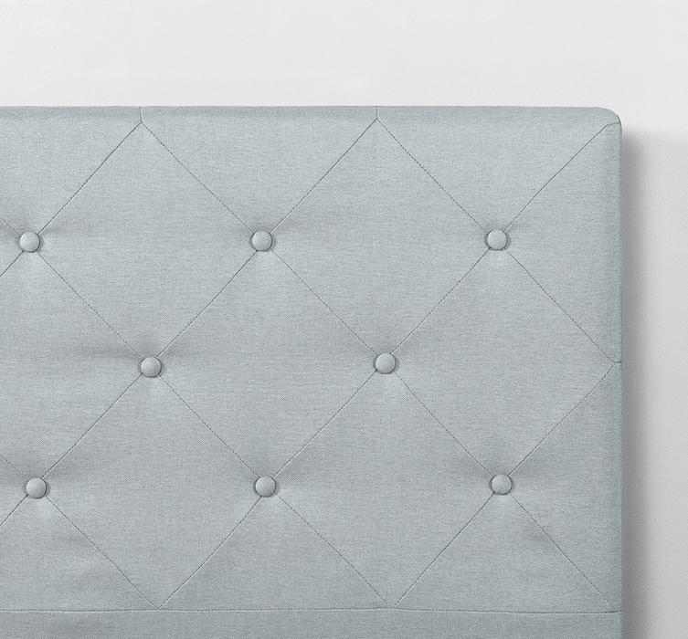 Shalini Upholstered Platform Bed Frame Light Gray Queen size