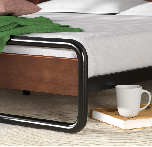 Horizon/Therese Wood & Metal Platform Bed-King