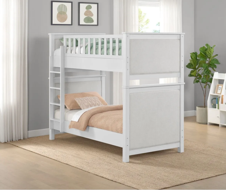 Bayside Twin Over Twin Upholstered Bunk Bed