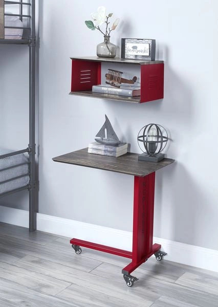 Accent Table w/Wall Shelf