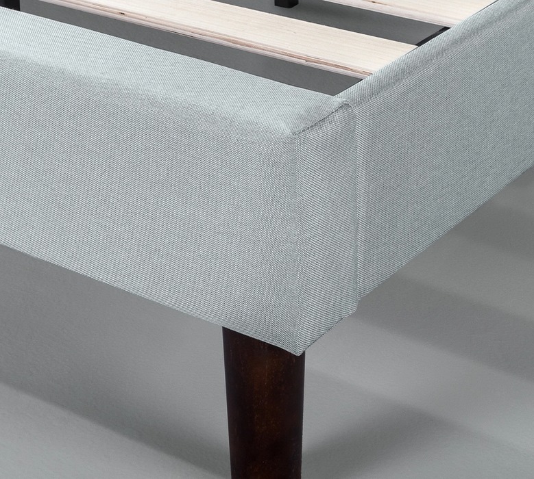 Shalini Upholstered Platform Bed Frame Light Gray Queen size