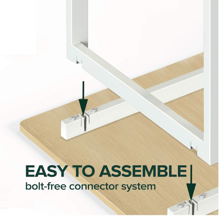 Zinus Alto Rectangular Dining, Office Desk, Computer Table, Farmhouse Desk