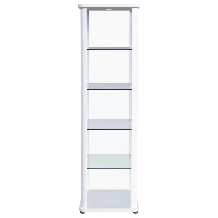 Aero Curio Cabinet with LED Lighting