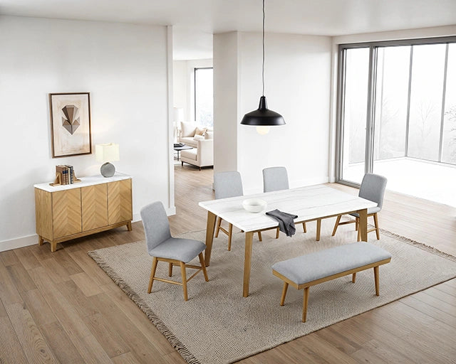 Mandier 6 Pc. Dining Table Set w/ Bench
