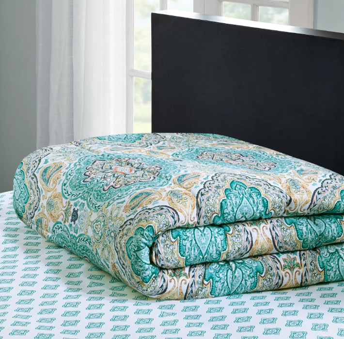 Mainstays Monique Paisley Coordinated Bedding Set Bed TWIN/TXL