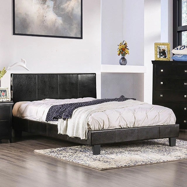 Evans E.King & Cal.King Bed Espressso, White, & Camel