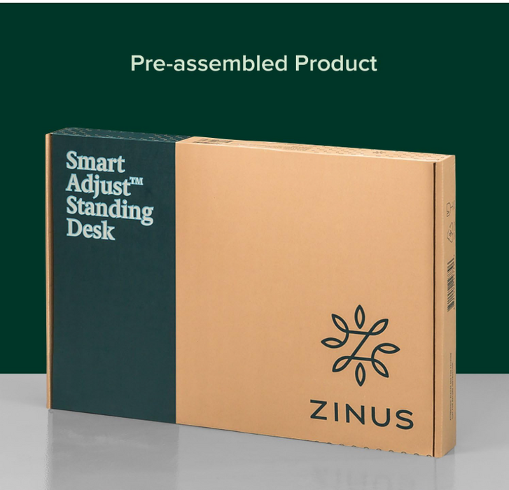 ZINUS SMART ADJUST STANDING DESK X-LARGE BLACK  36"