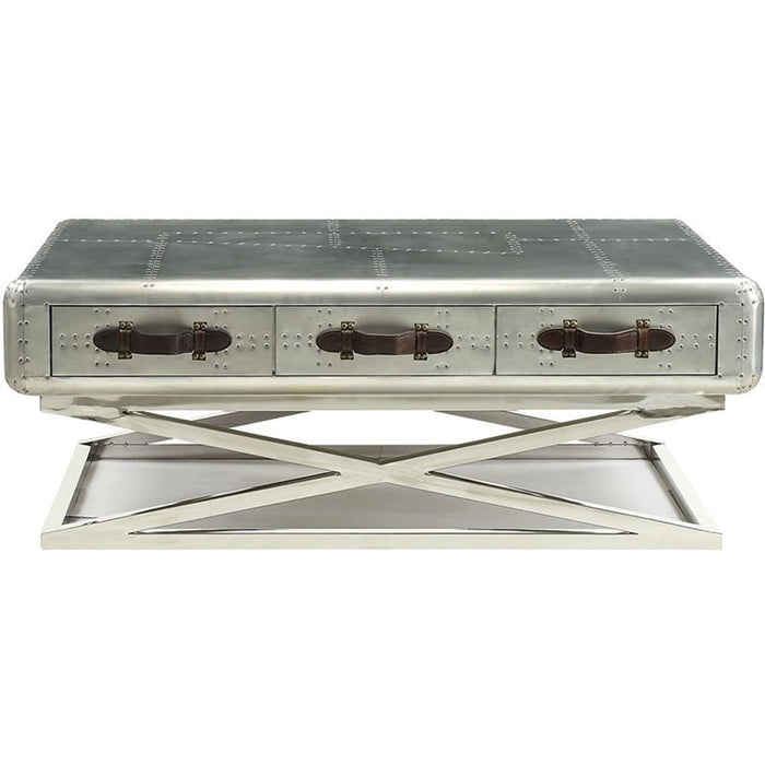 Acme Furniture Brancaster Coffee Table in Aluminum 83555