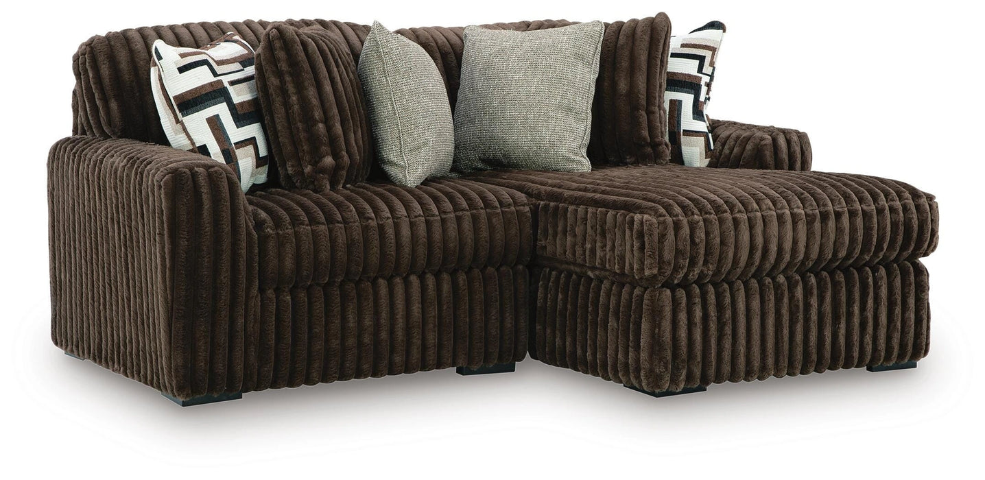 Midnight-Madness Sectional with Chaise