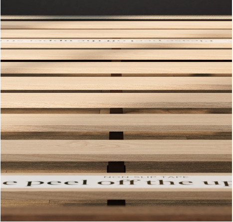 Suzanne Ironline 7 Inch  Metal and Wood Platform Bed with Footboard Queen size