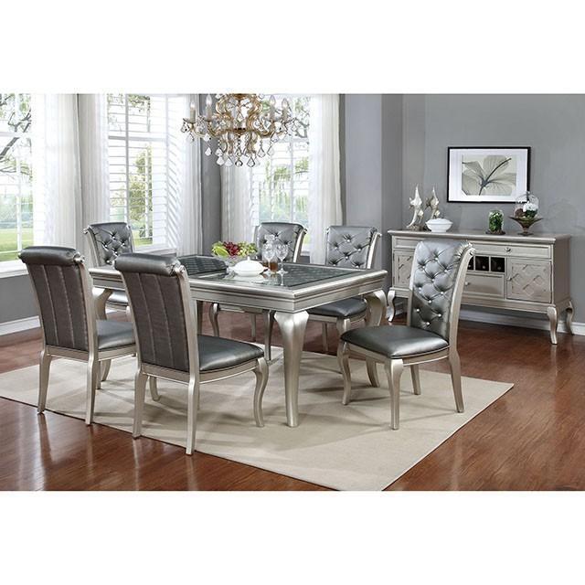 Amina Champagne Dining Table