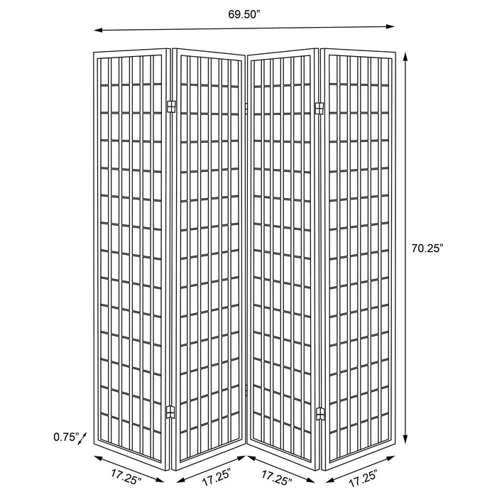 Roberto Four-Panel Room Divider