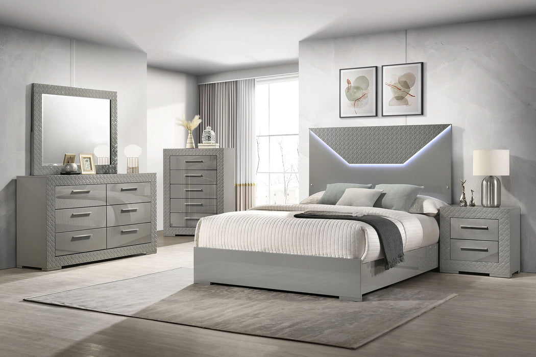 Ives Panel Bed with LED Lighting