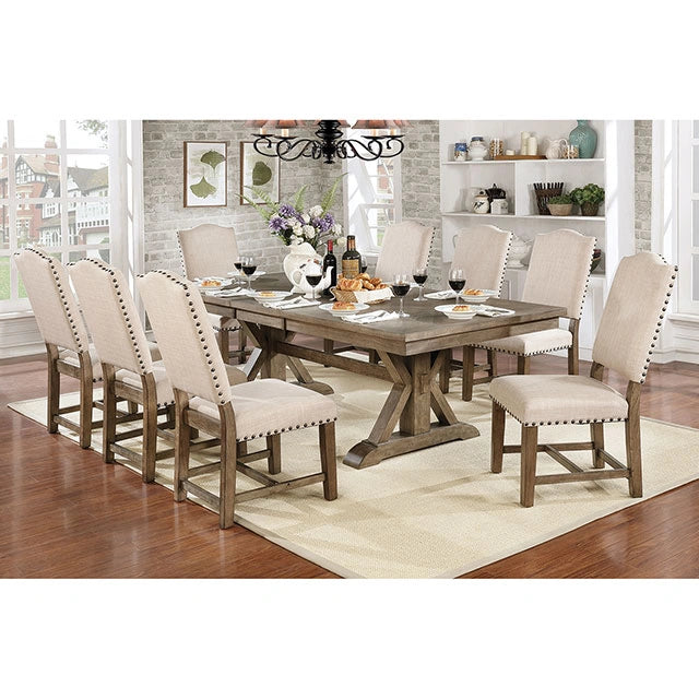 Julia Light Oak/Ivory Side Chair (2/CTN)