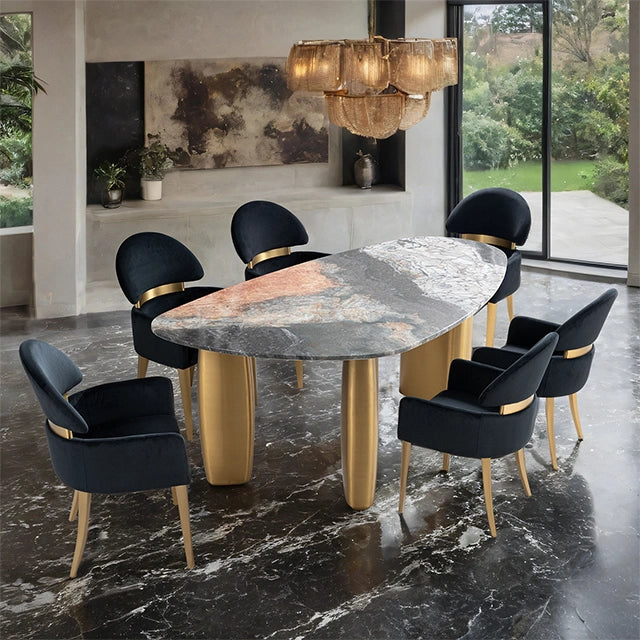 Northwich 7 Pc. Dining Table Set W/ Black Chair