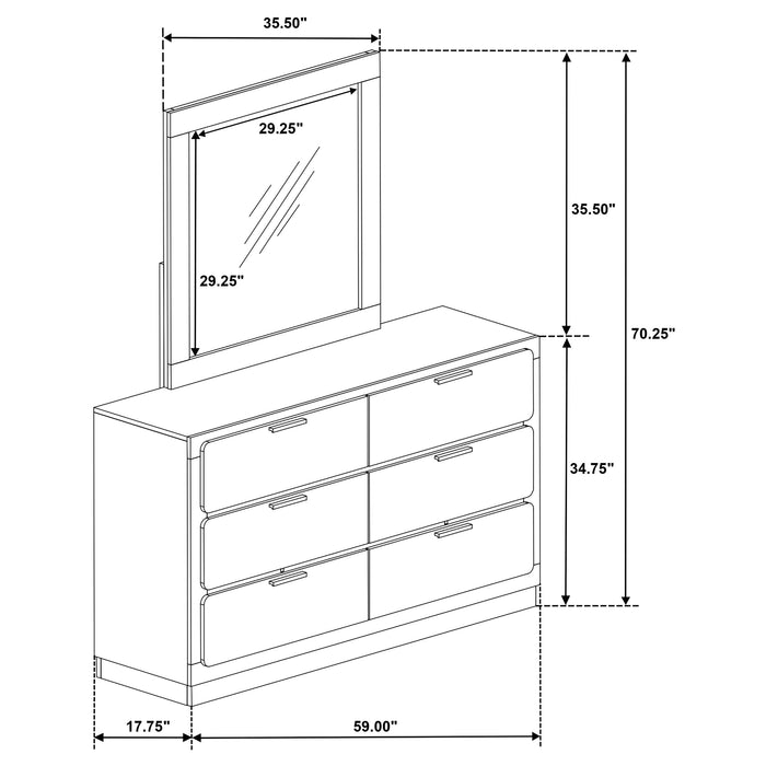 Caraway Dresser with Mirror