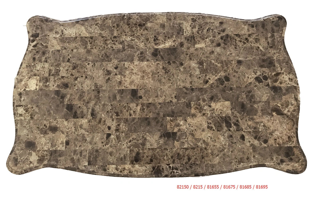 Devayne Marble & Dark Walnut Coffee Table