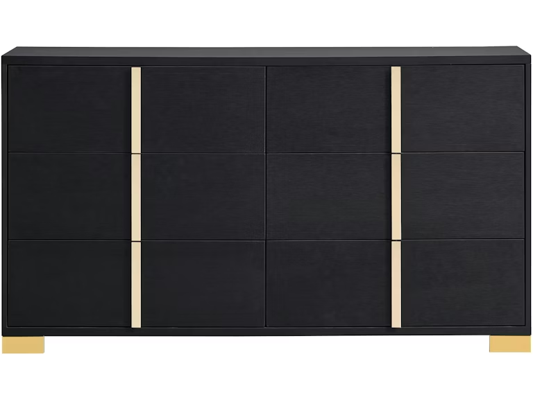 Coaster Bedroom Marceline 6-drawer Dresser Black