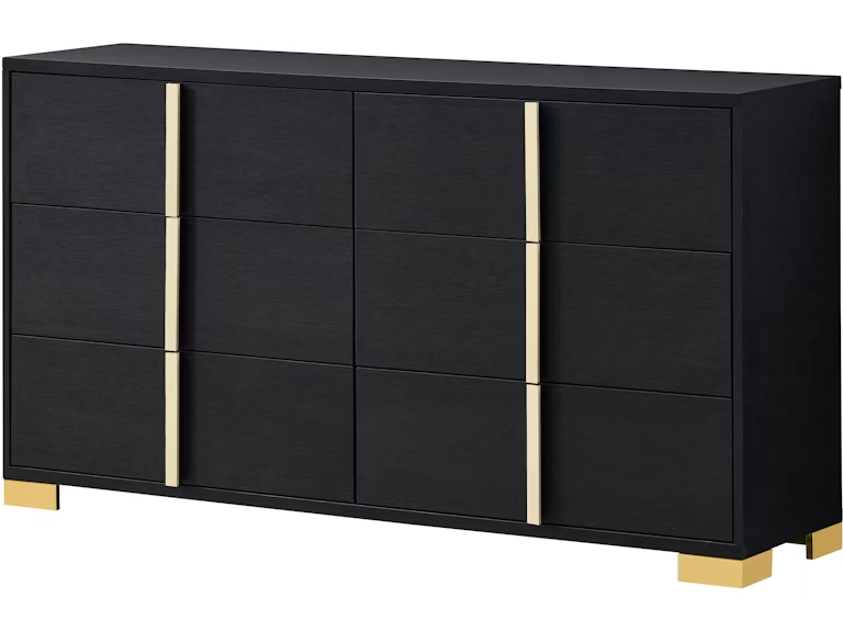 Coaster Bedroom Marceline 6-drawer Dresser Black