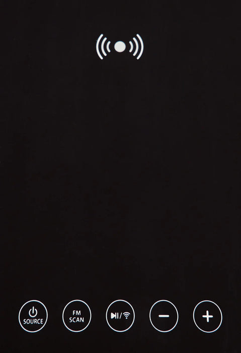 Jorvalee Built-In Speaker Accent Table with Wireless & USB Charging