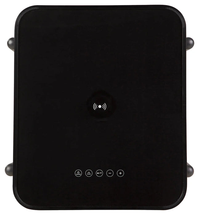 Jorvalee Built-In Speaker Accent Table with Wireless & USB Charging