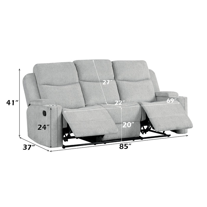 Motion Sofa w/Storage Arm