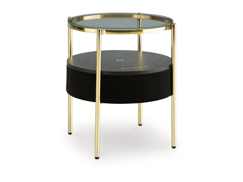 Nedman Accent Table with Built-In Speaker